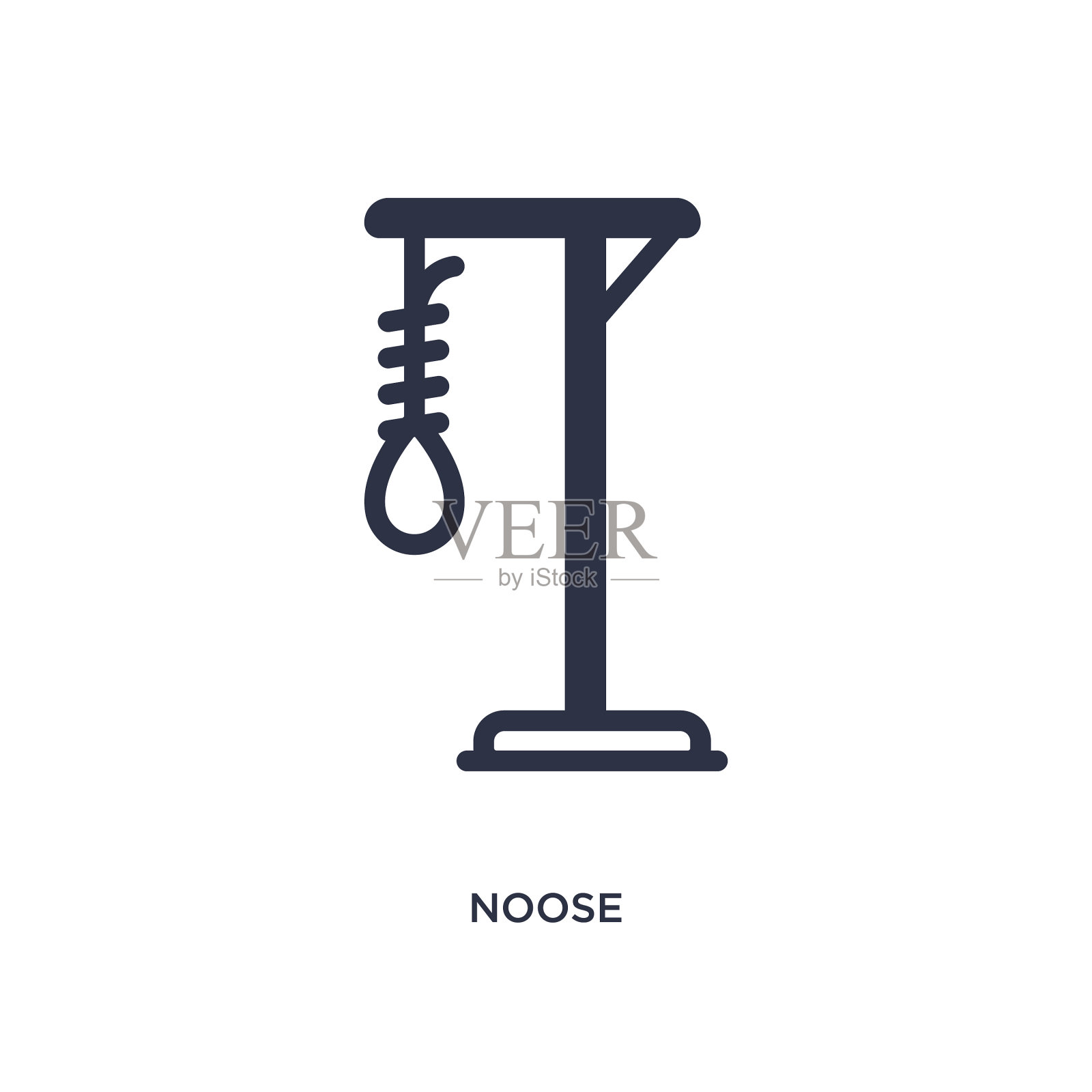 套索图标上的白色背景简单的元素设计元素图片