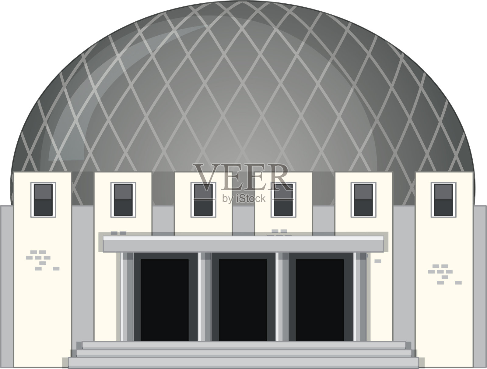 圆屋顶的科学建筑设计元素图片