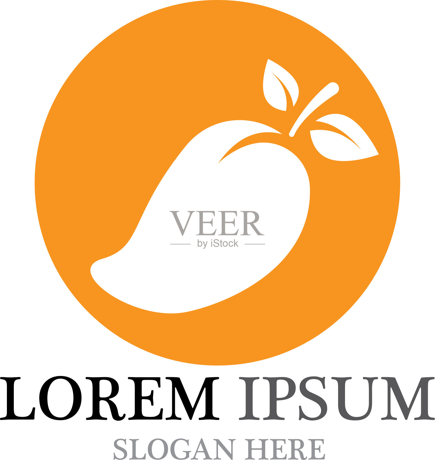 芒果标识平面设计插画图片素材