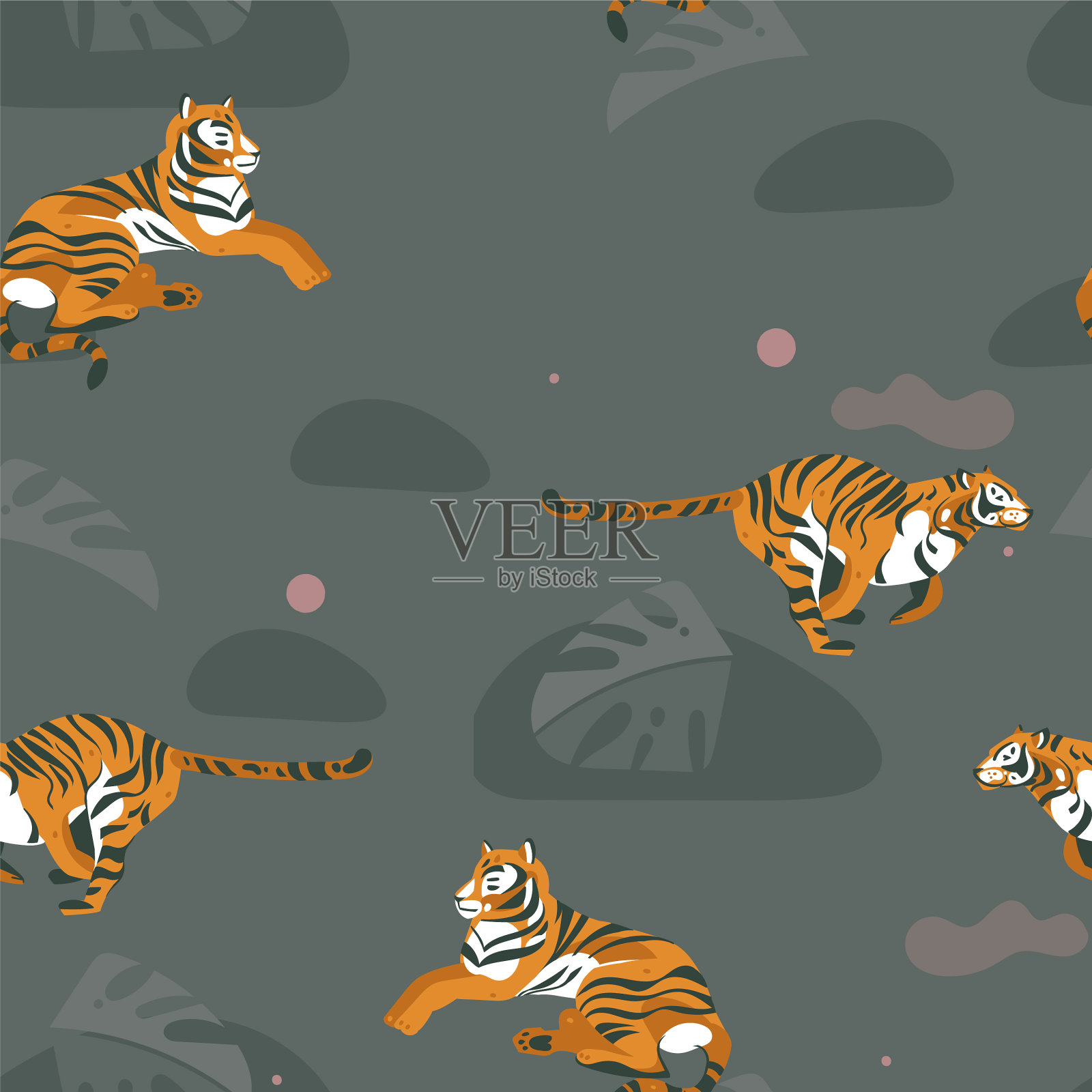 手绘抽象卡通现代图形插画图片素材