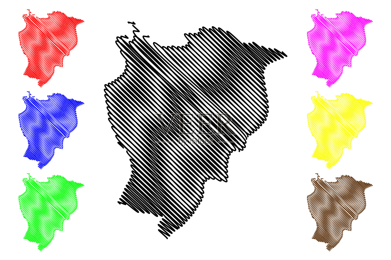 多米尼加共和国伊斯帕尼奥拉岛的埃尔西博省插画图片素材