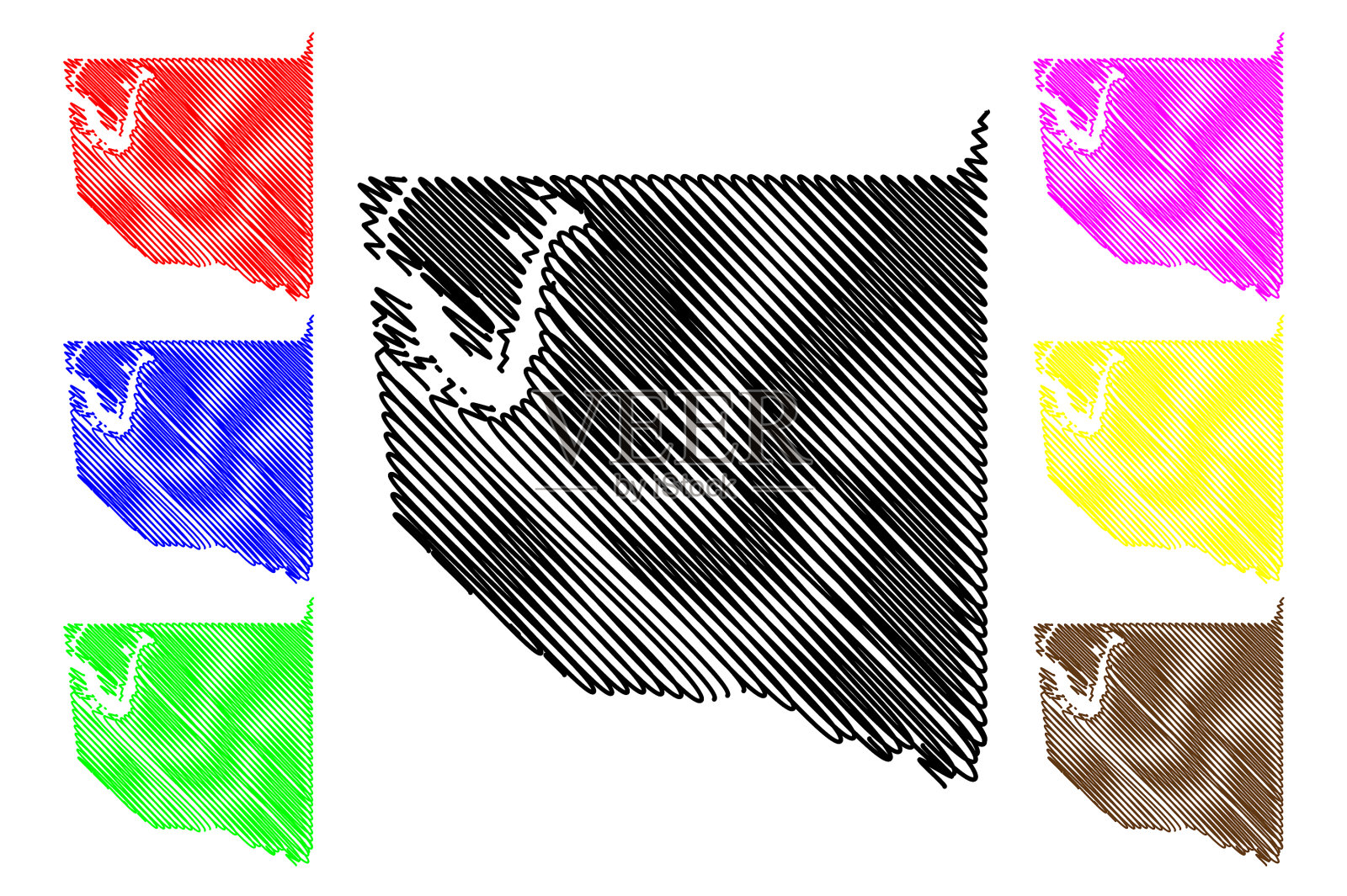 美国德克萨斯州的伍德县插画图片素材