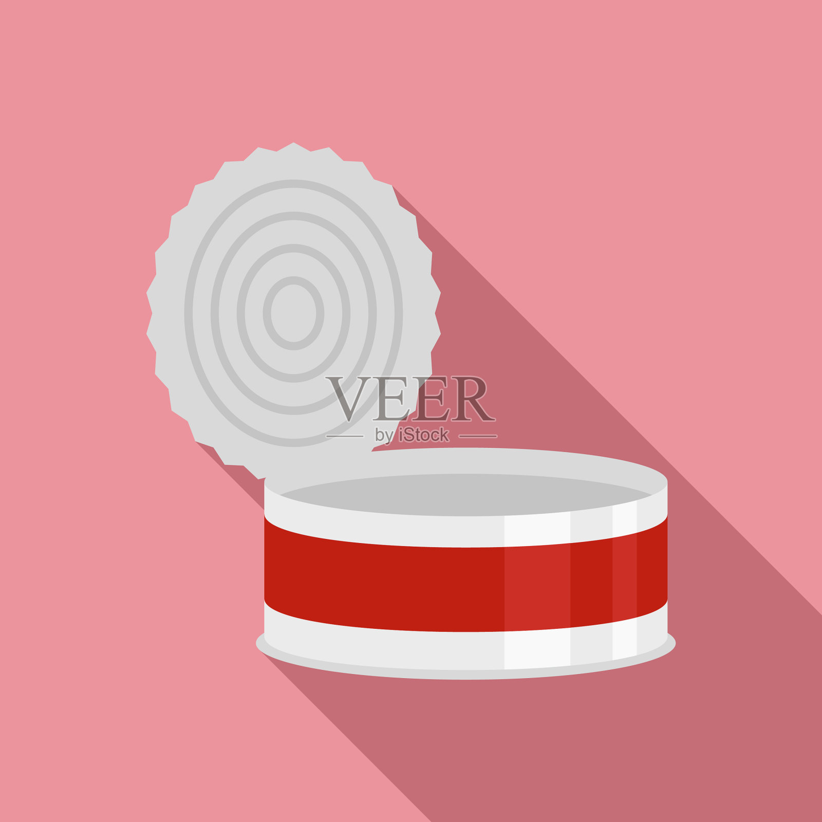 开罐罐图标平整样式插画图片素材