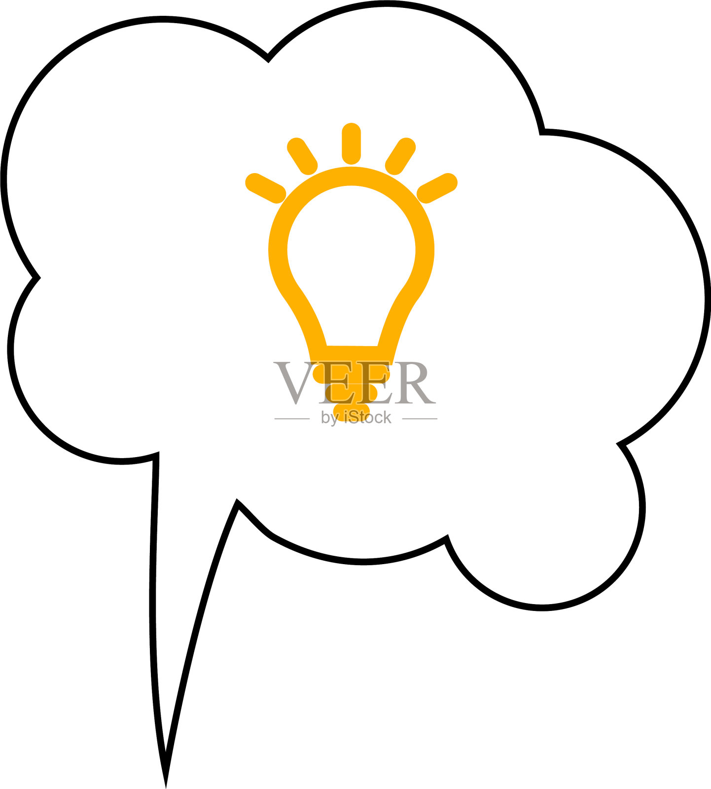 谈论泡泡演讲图标谈论想法想法图标素材