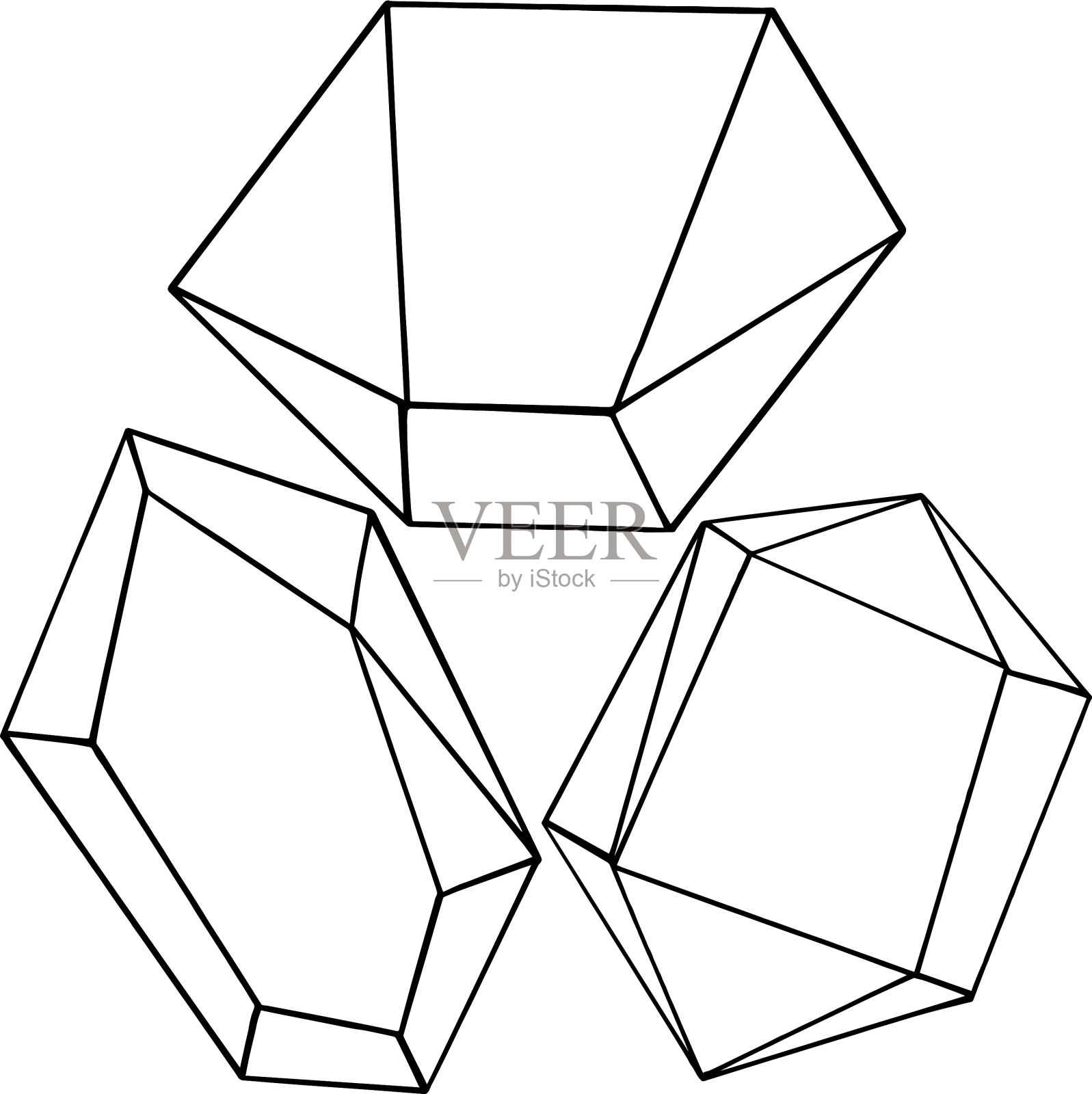 几何形式的孤立插画图片素材