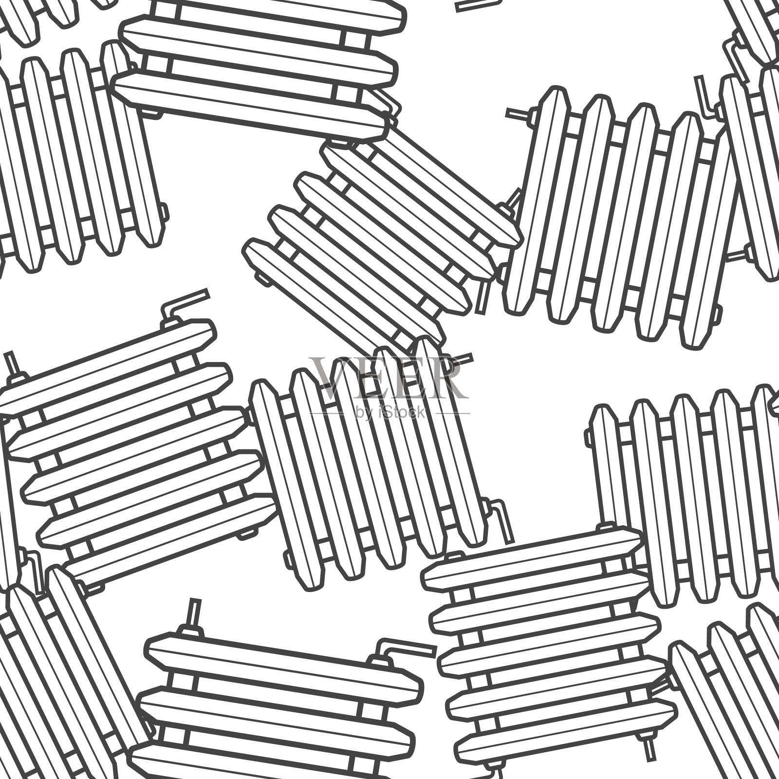 用于房间供暖的图标散热器电池插画图片素材