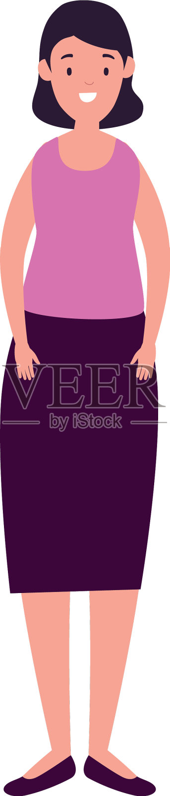 美丽的女人头像人物图标设计元素图片