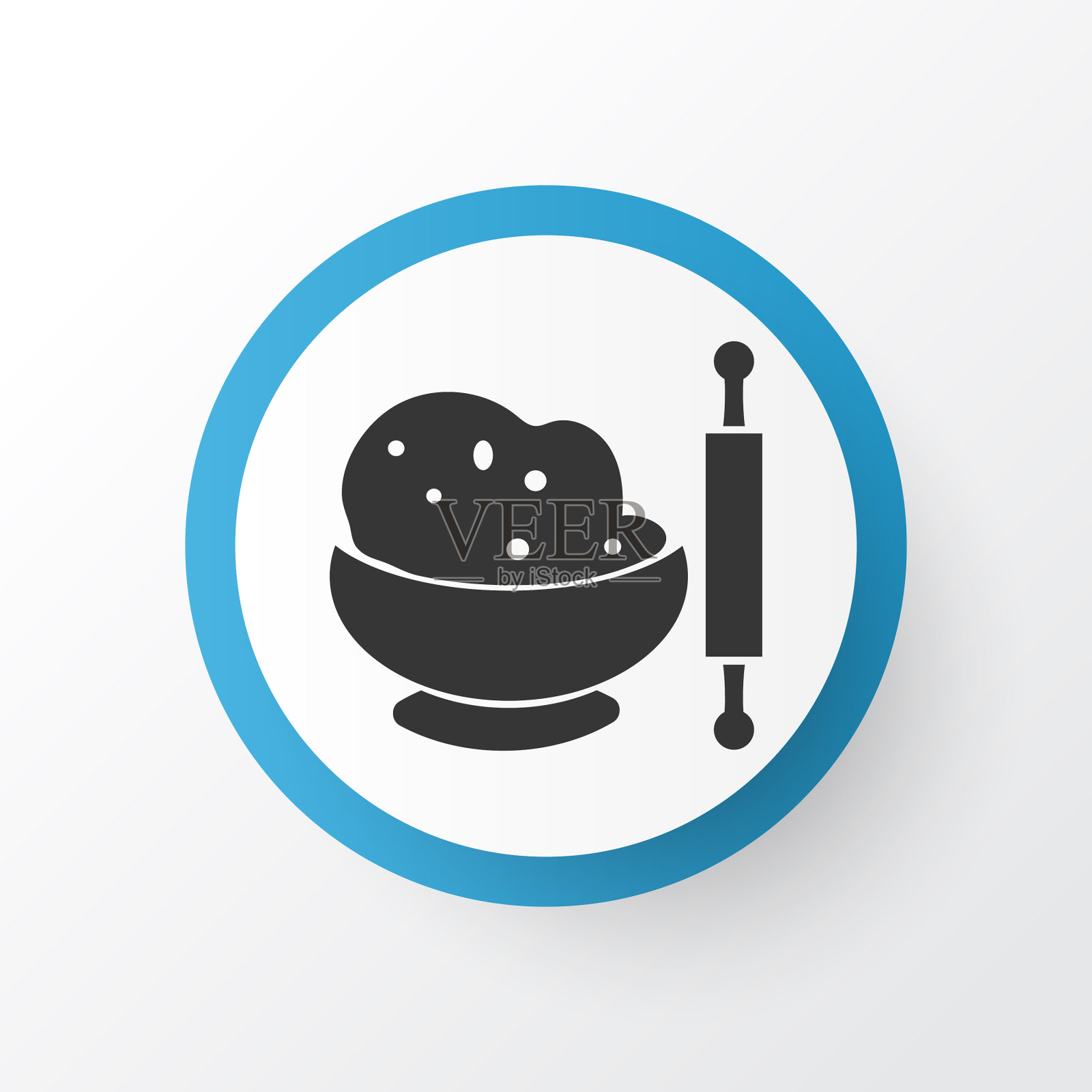 面团图标象征优质孤立插画图片素材