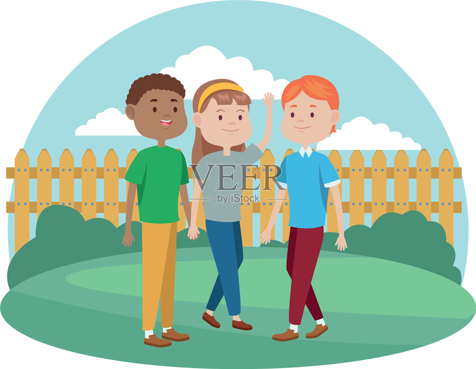 年轻人喜欢在这个领域工作插画图片素材