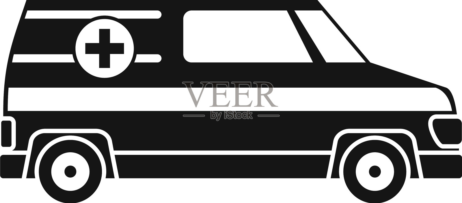 救护图标风格简单设计元素图片