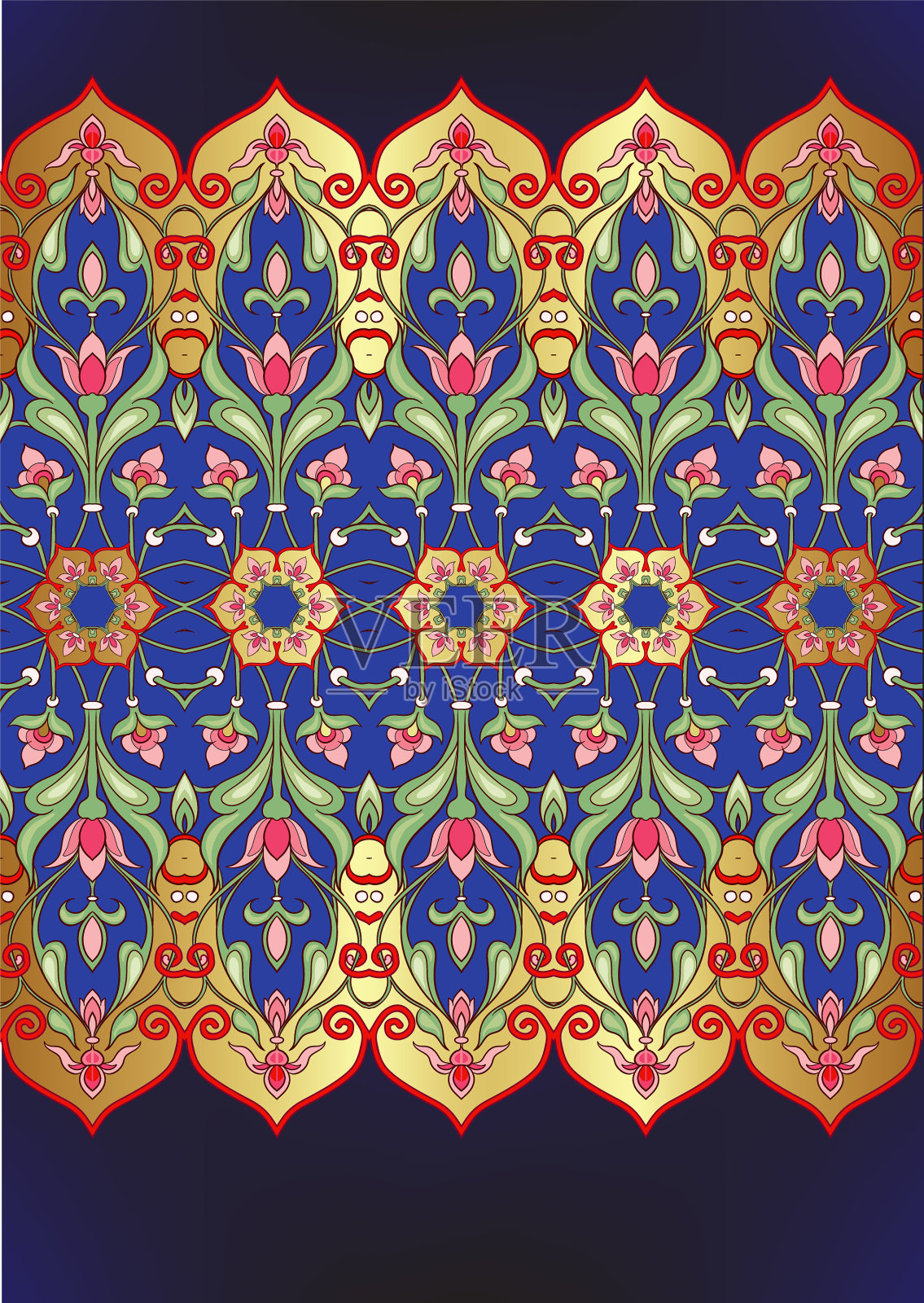 东方民族主题传统穆斯林装饰插画图片素材