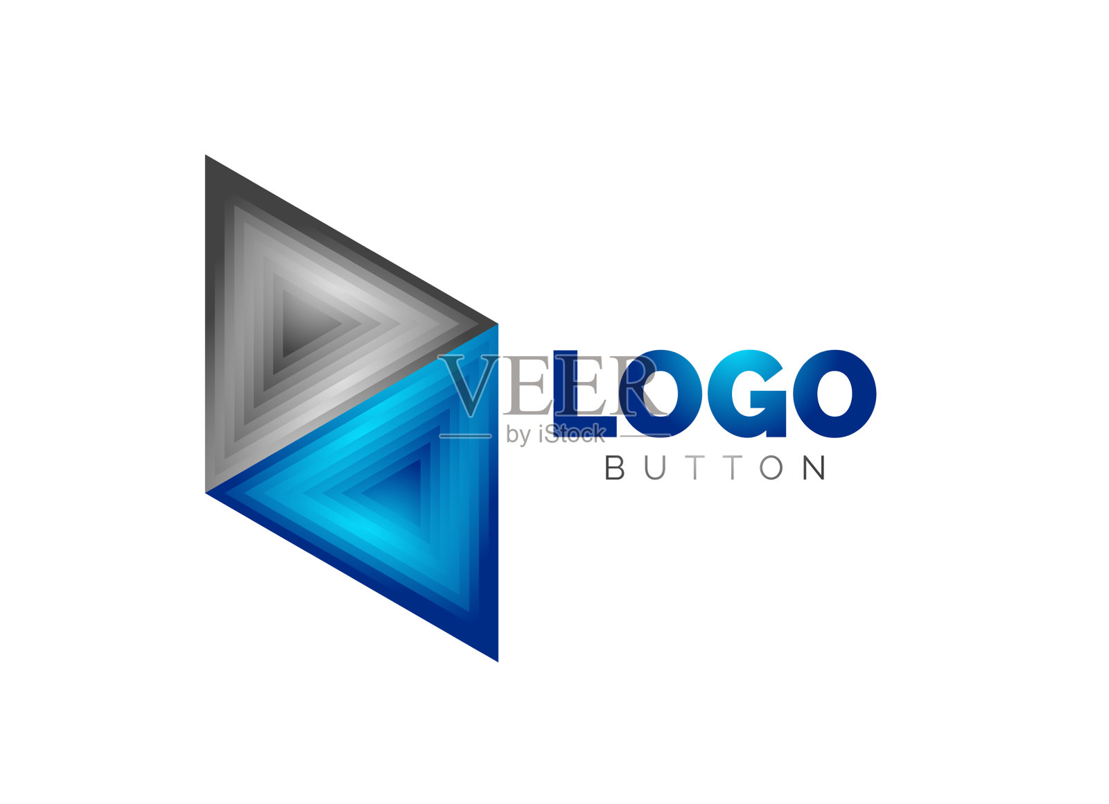 三角形图标几何标志模板最小图标素材