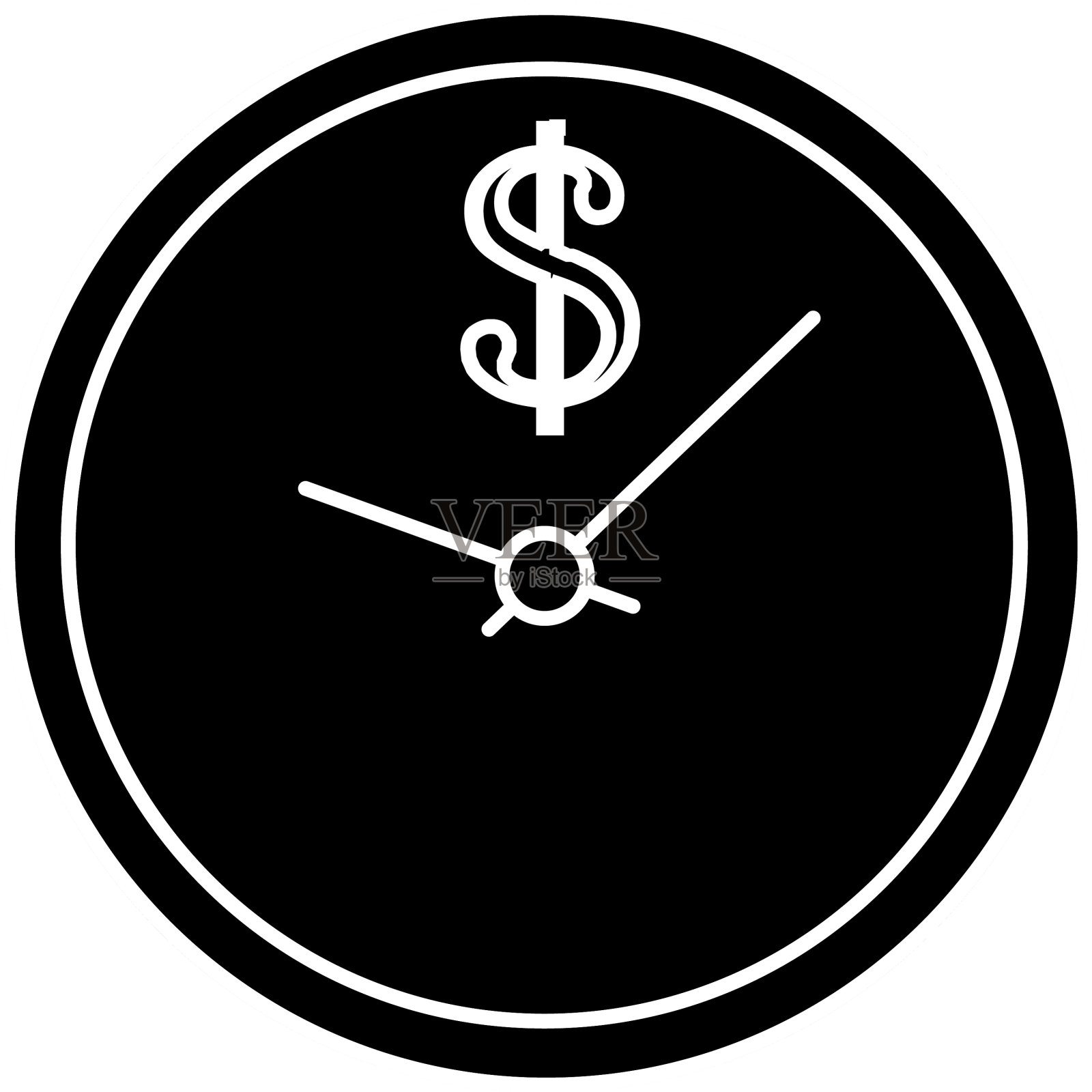 金融黑插画图片素材