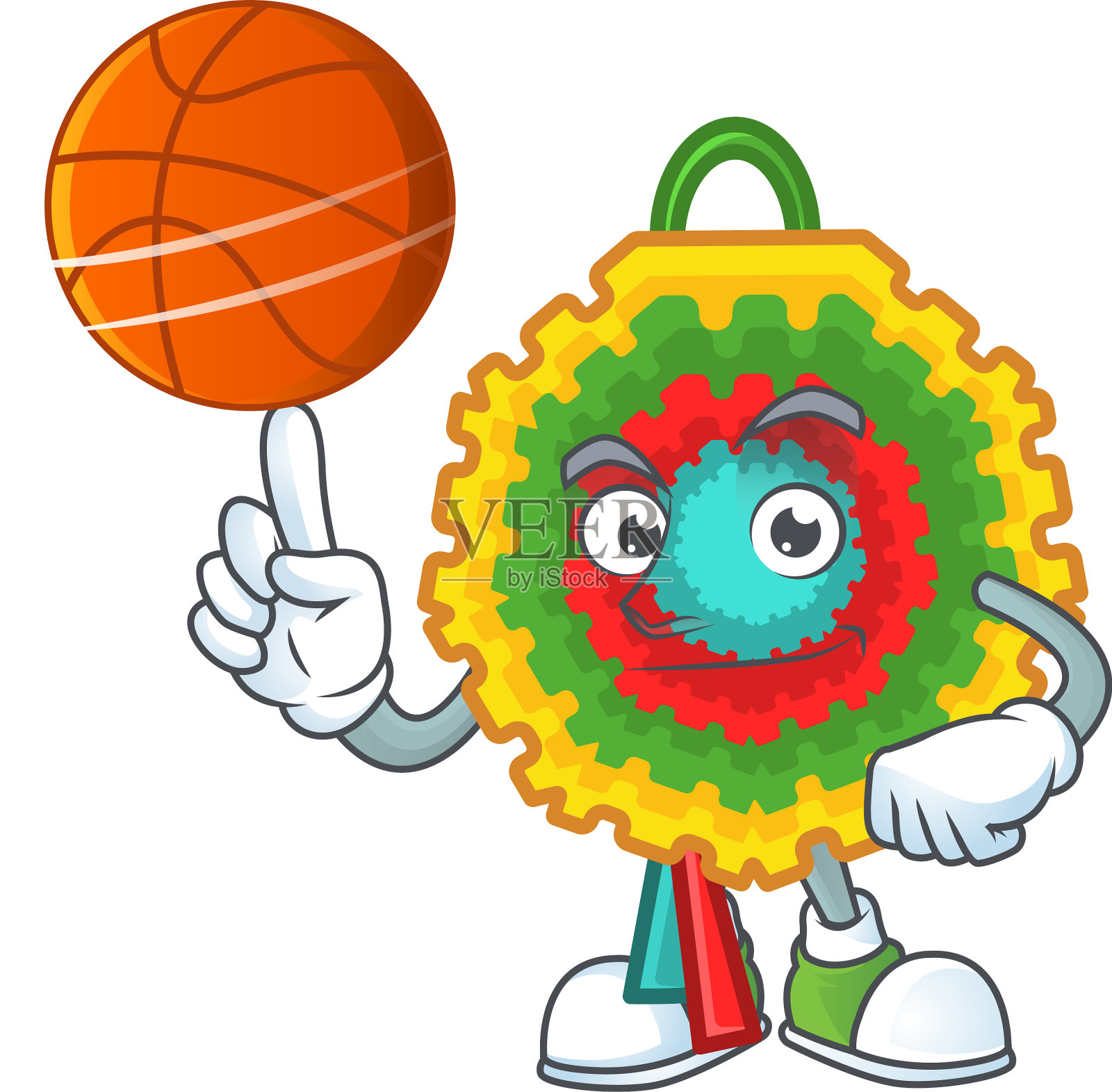 吉祥物皮纳塔卡通人物风格设计元素图片