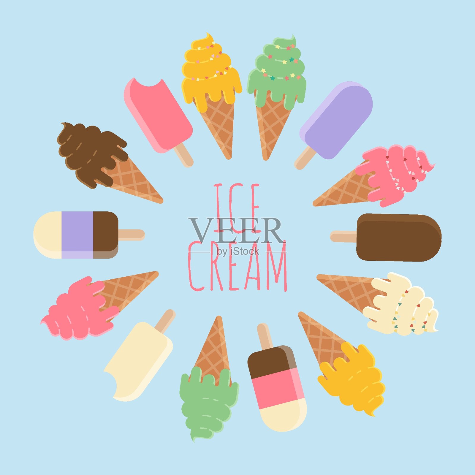 蛋糕模式插画图片素材