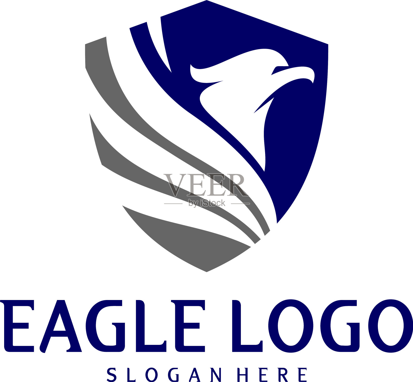 鹰标志设计凤凰标志概念简约插画图片素材