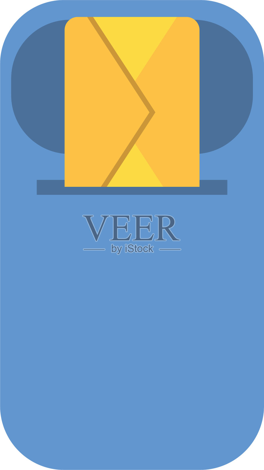 邮筒中的信封邮件插画图片素材