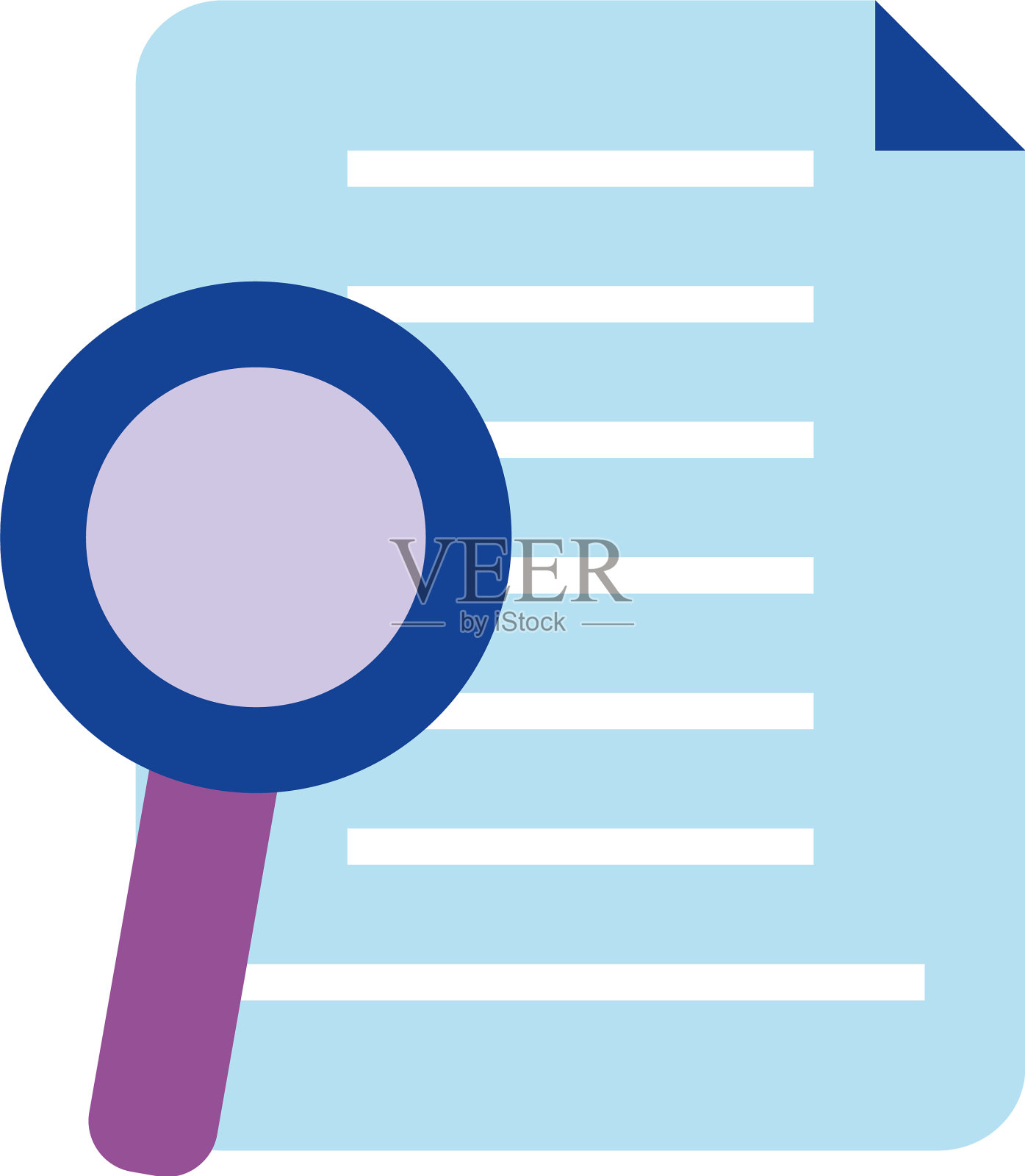 孤立的文档图标平面设计设计元素图片