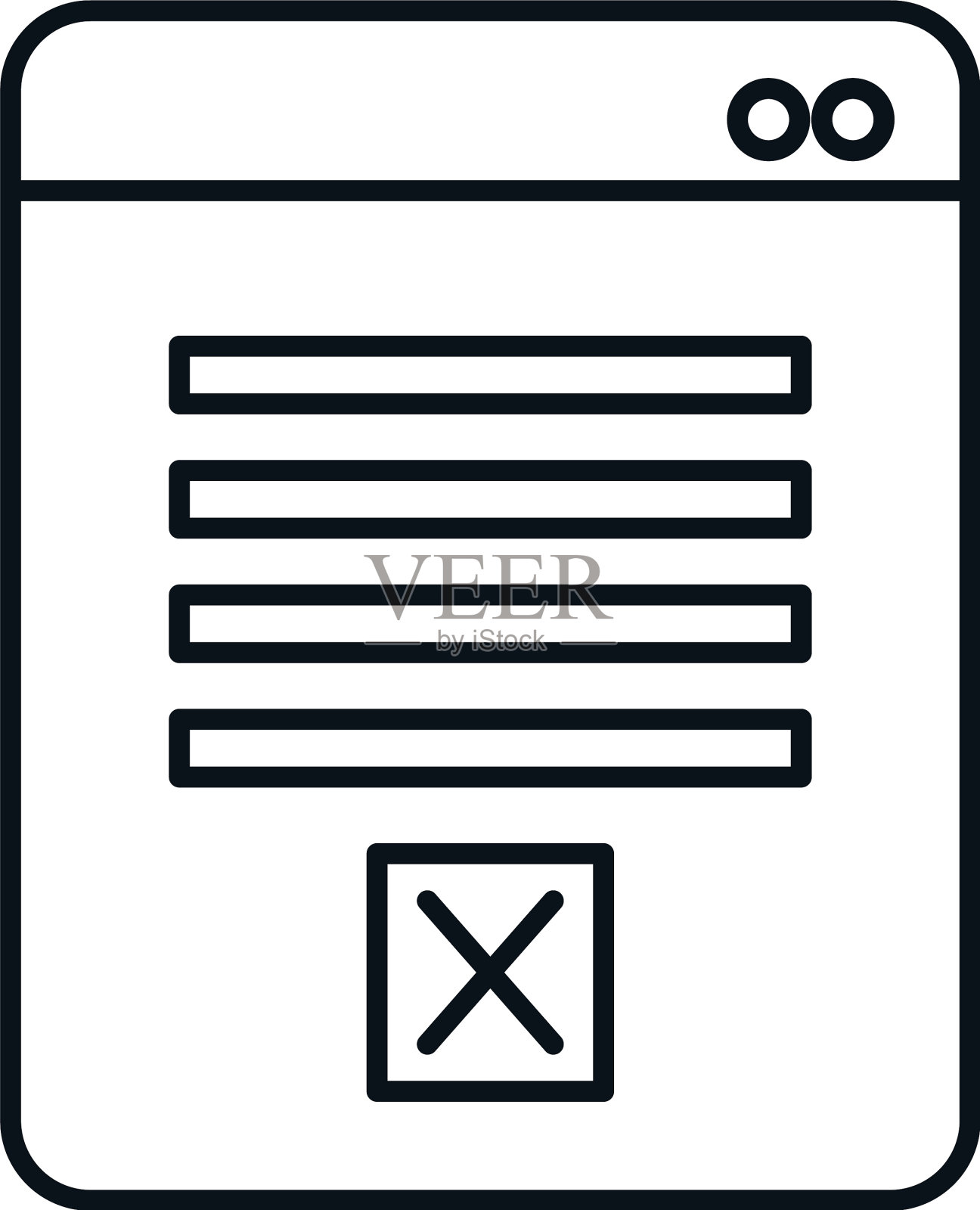 孤立的文档图标线设计图标素材