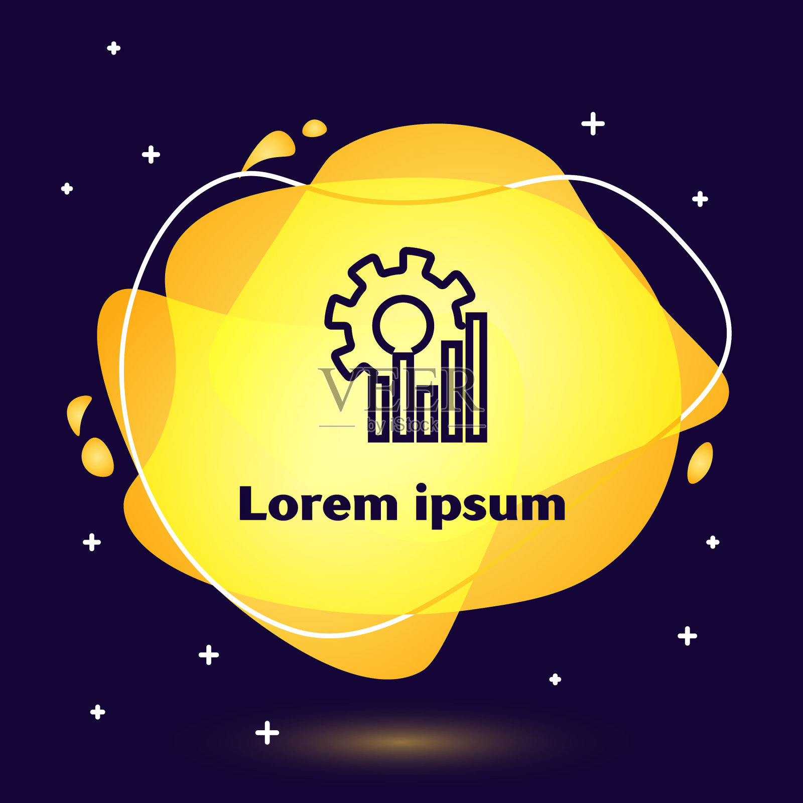 黑线饼图信息图图标孤立上插画图片素材