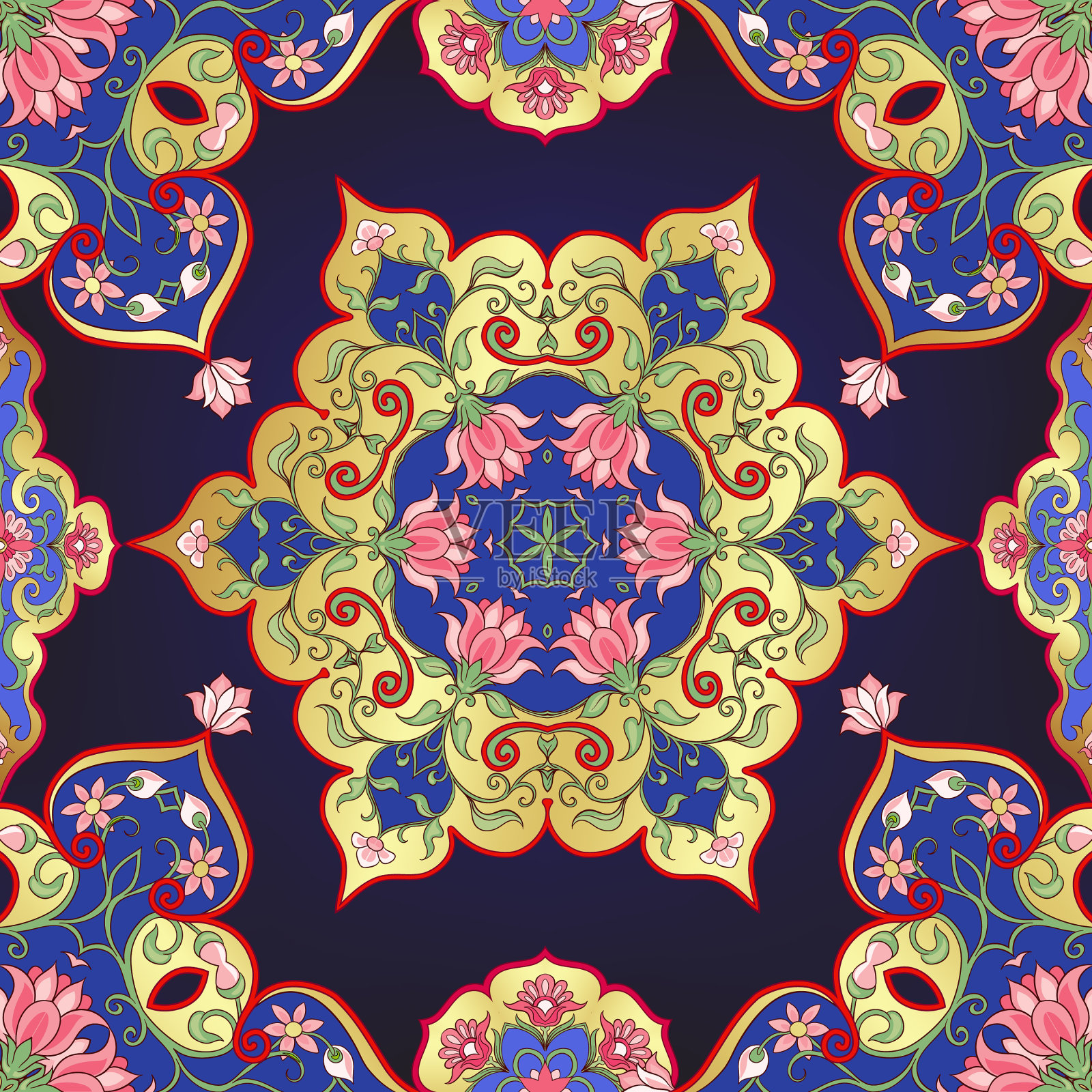 东方民族主题传统穆斯林装饰插画图片素材