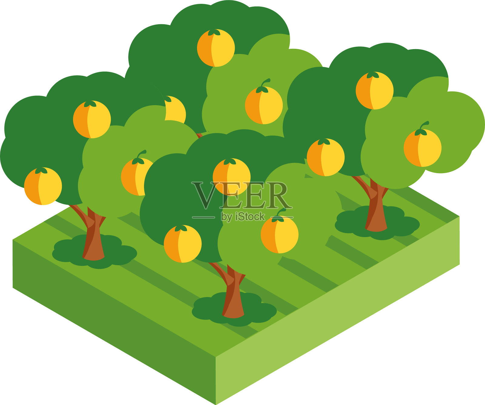 收获蔬菜的草地设计元素图片