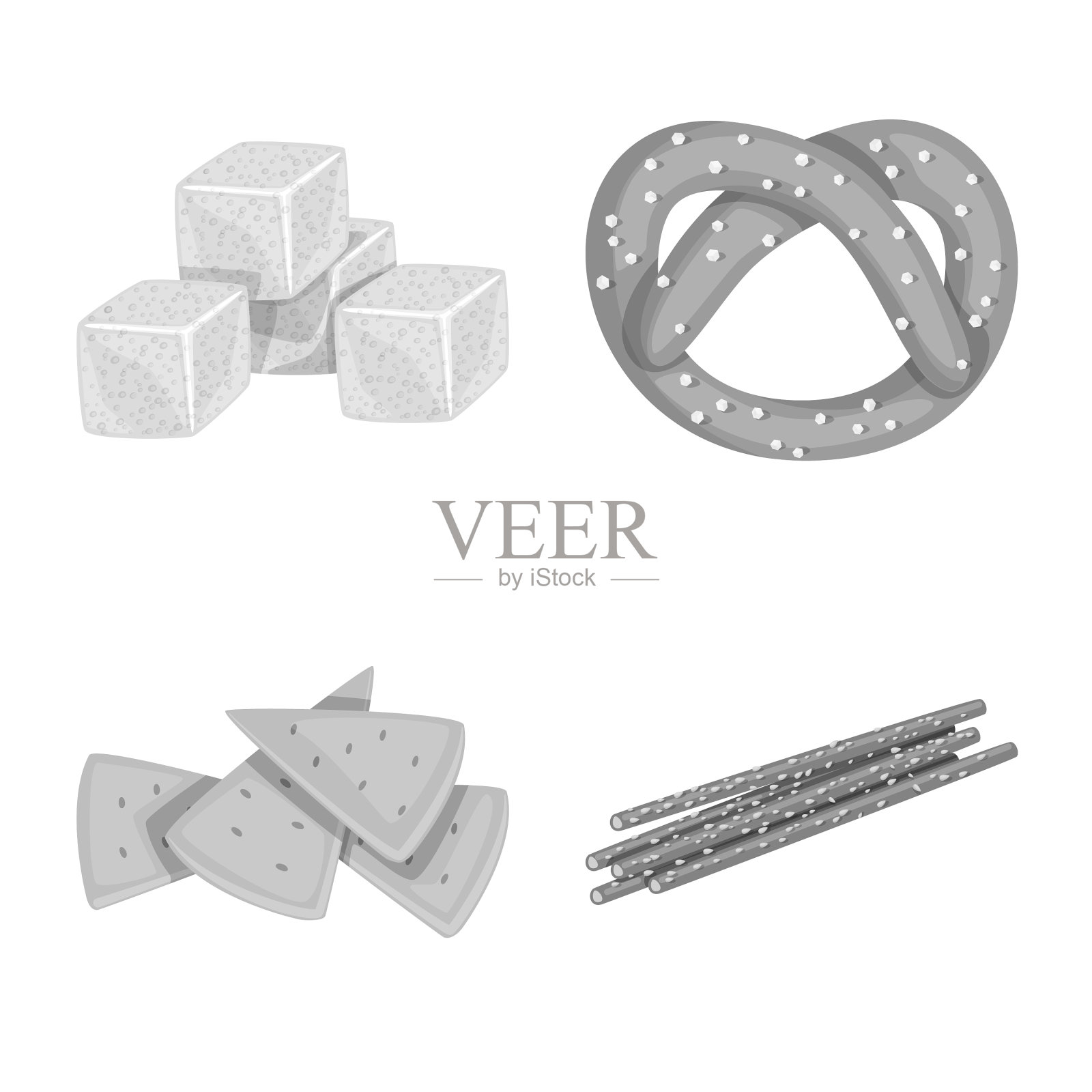 孤立的对象产品和菜单标志插画图片素材