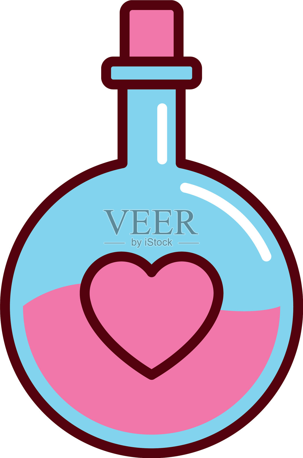 试管测试药水心浪漫激情爱设计元素图片