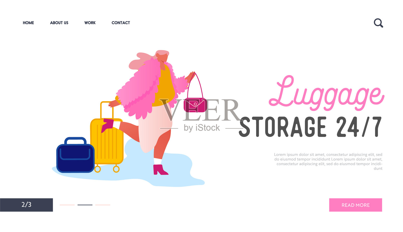 旅游旅游度假网站登陆页面设计模板素材