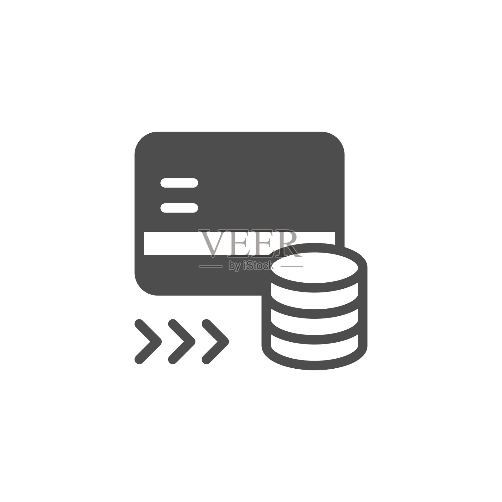 金钱发送或转账字形图标图标素材