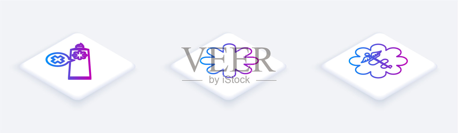 设置药膏等距线药膏管插画图片素材