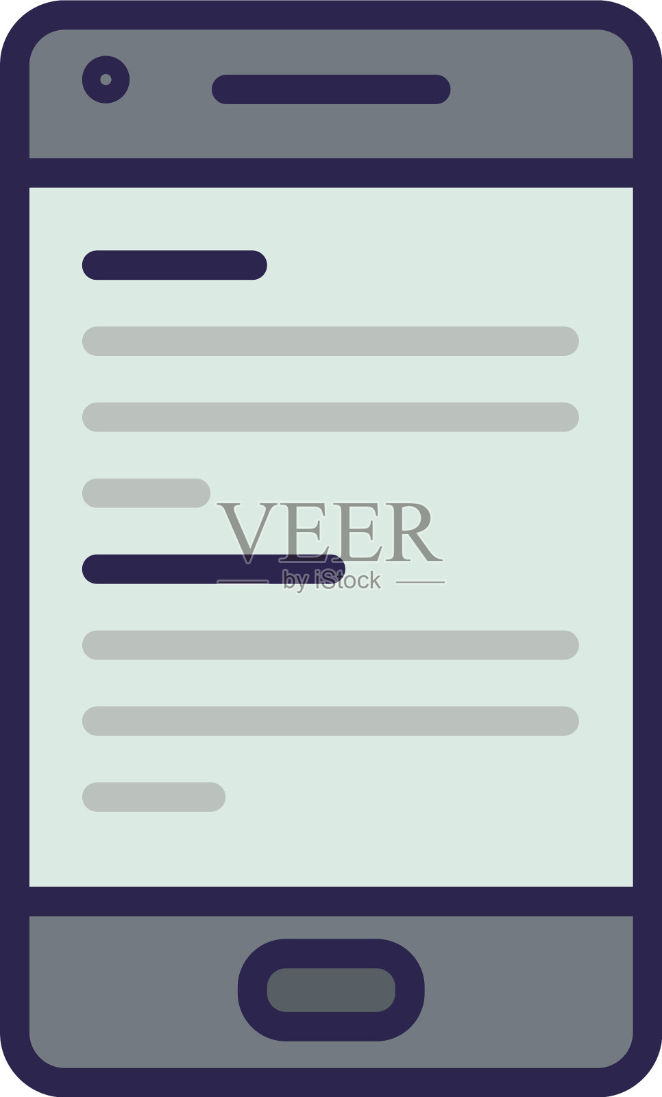 智能手机图标中的电子书插画图片素材