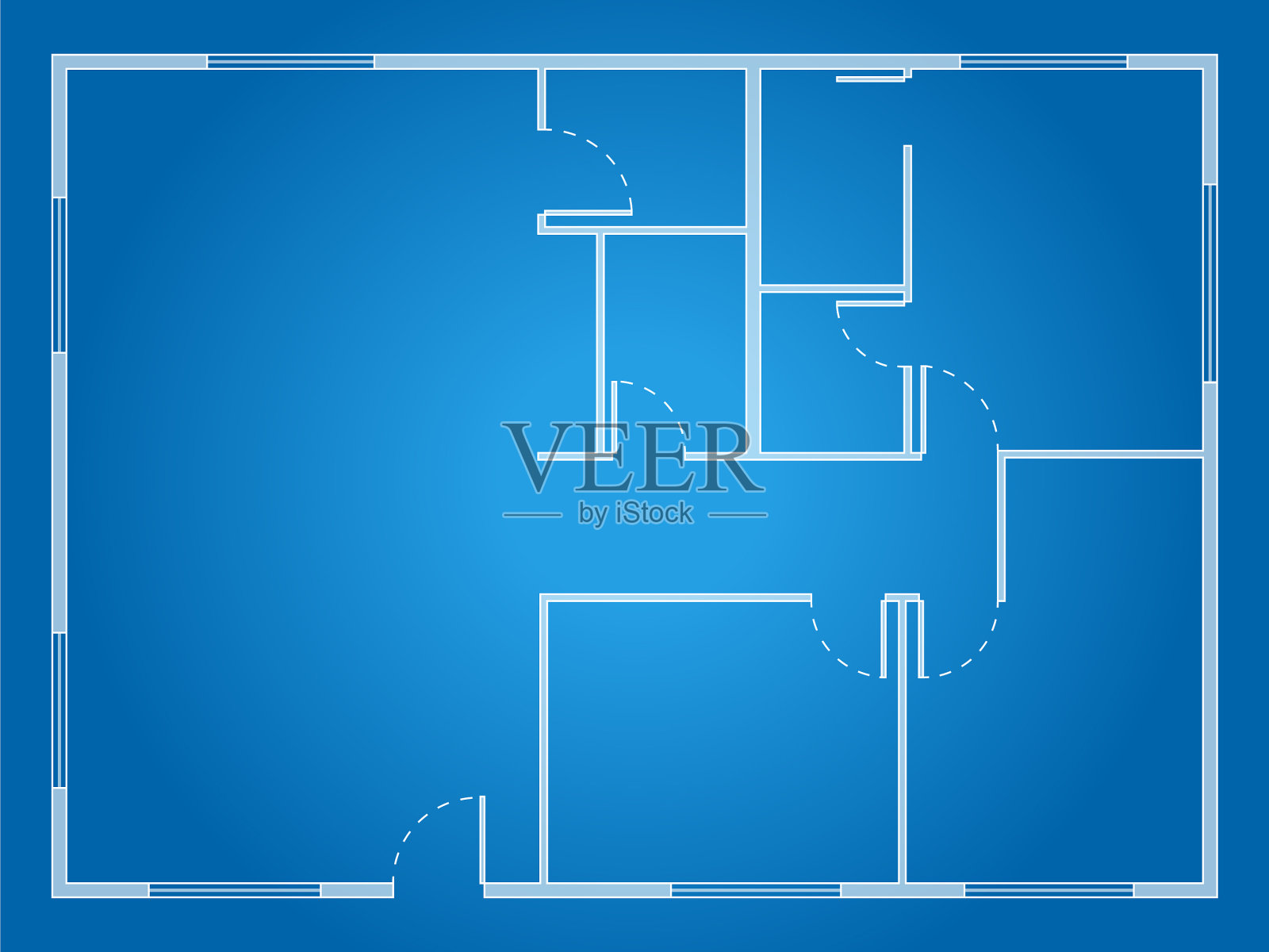 房子的计划插画图片素材