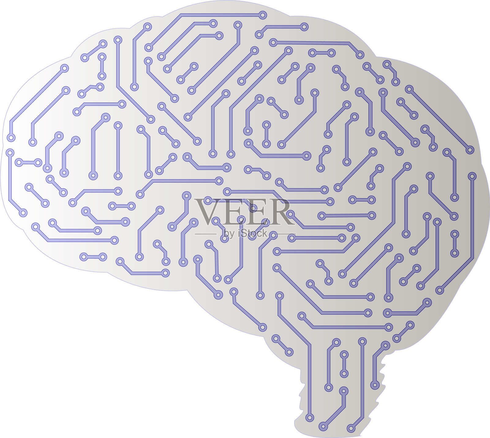 人工智能的概念设计元素图片