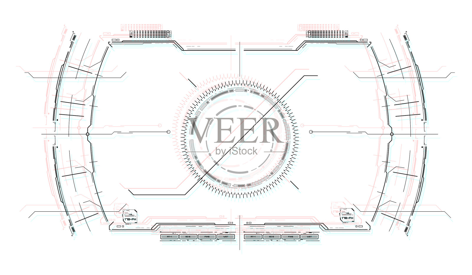 导航系统hud界面设计设计元素图片