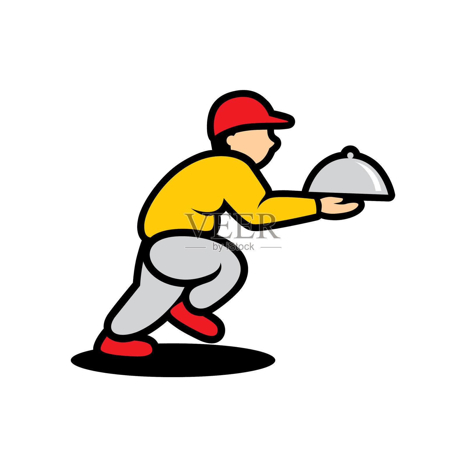 送货员插画图片素材