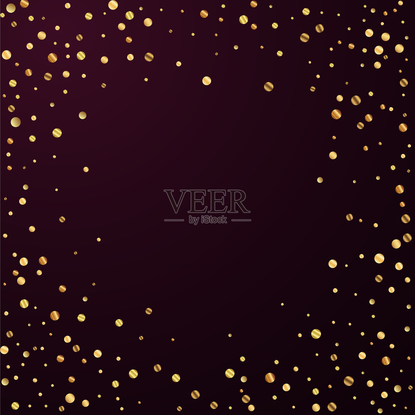 稀稀落落的金色五彩纸屑奢华闪闪发光的五彩纸屑sc插画图片素材