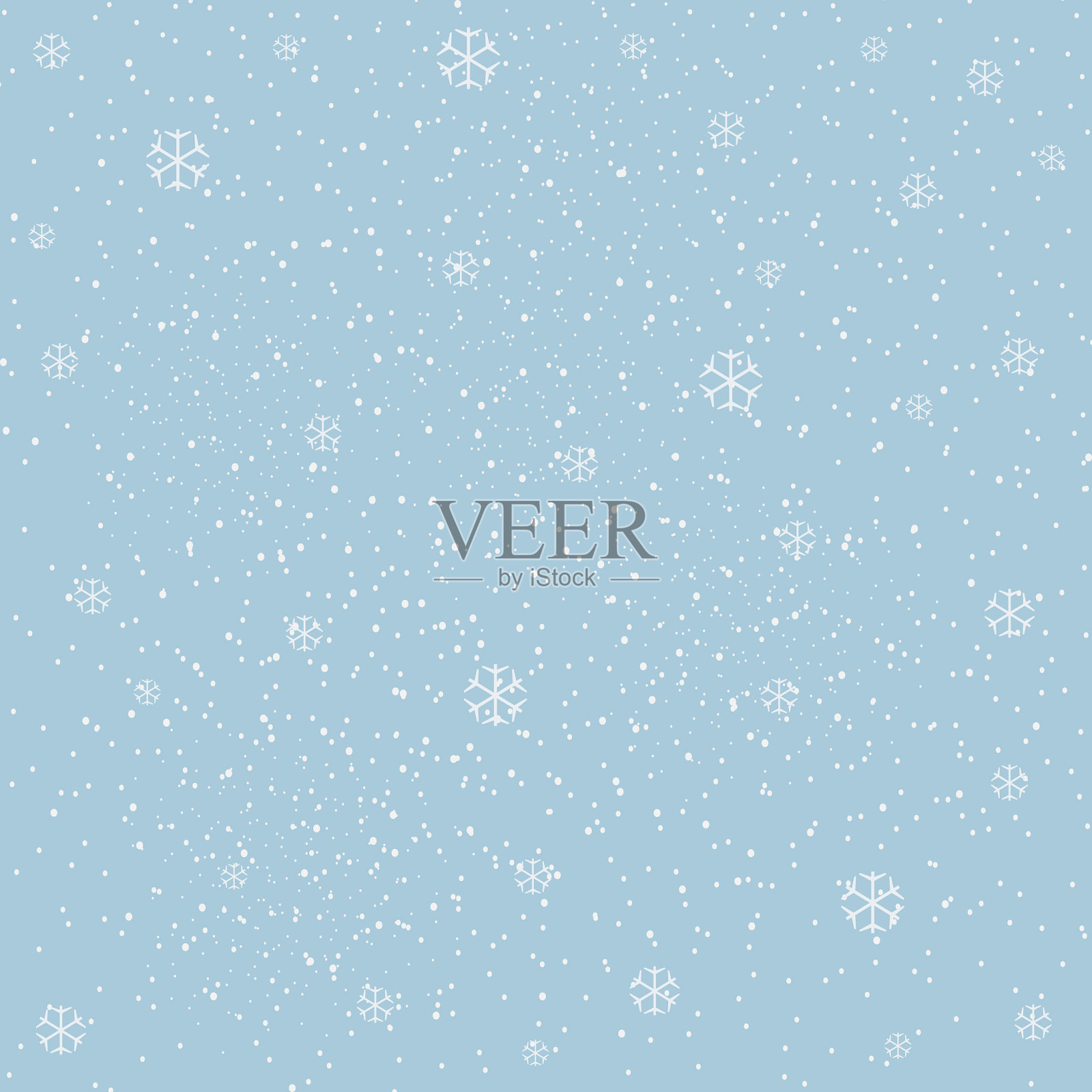 冬天的雪景里堆满了雪和插画图片素材