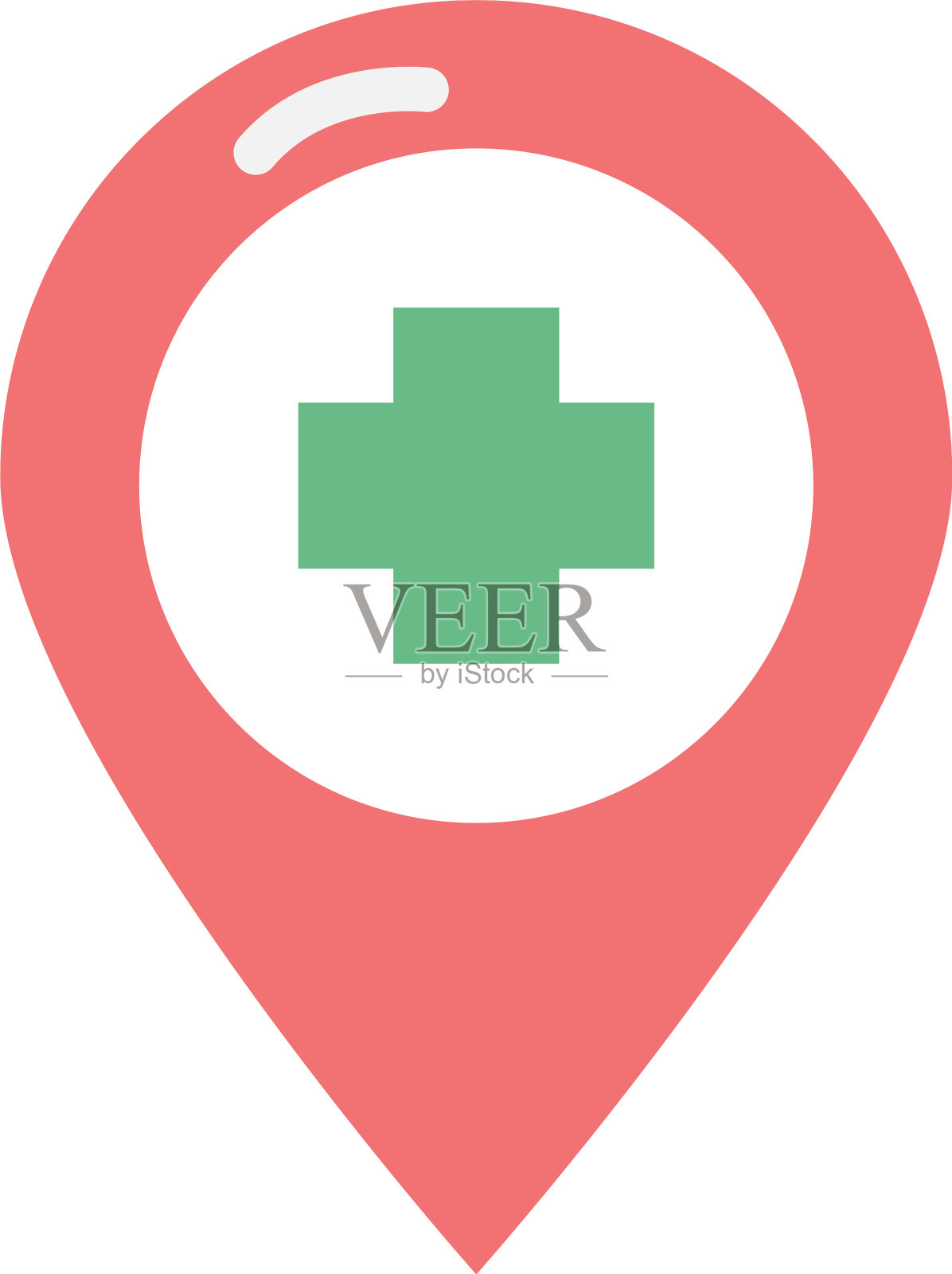 针位置的医疗十字符号设计元素图片