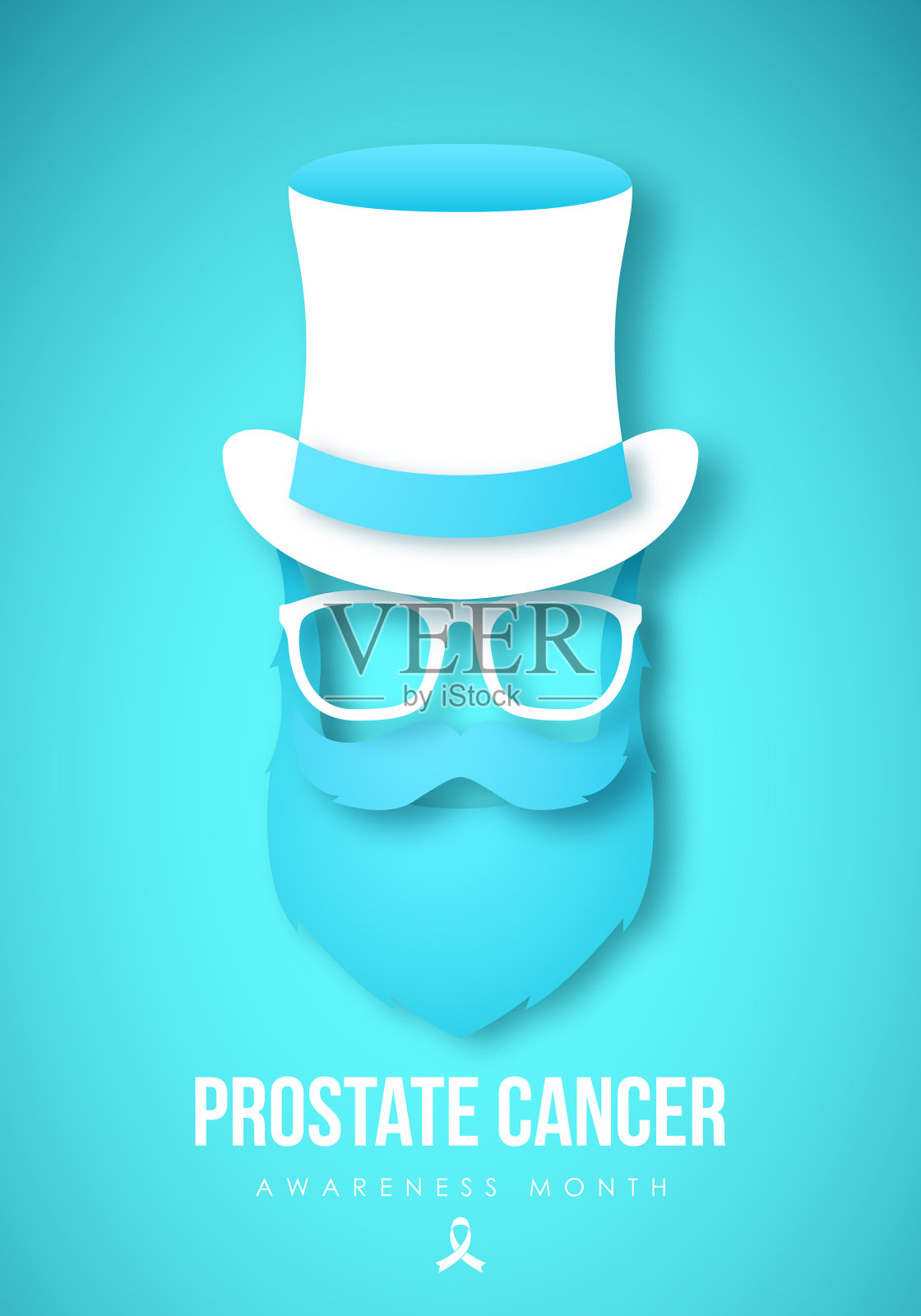 前列腺癌意识月概念设计插画图片素材