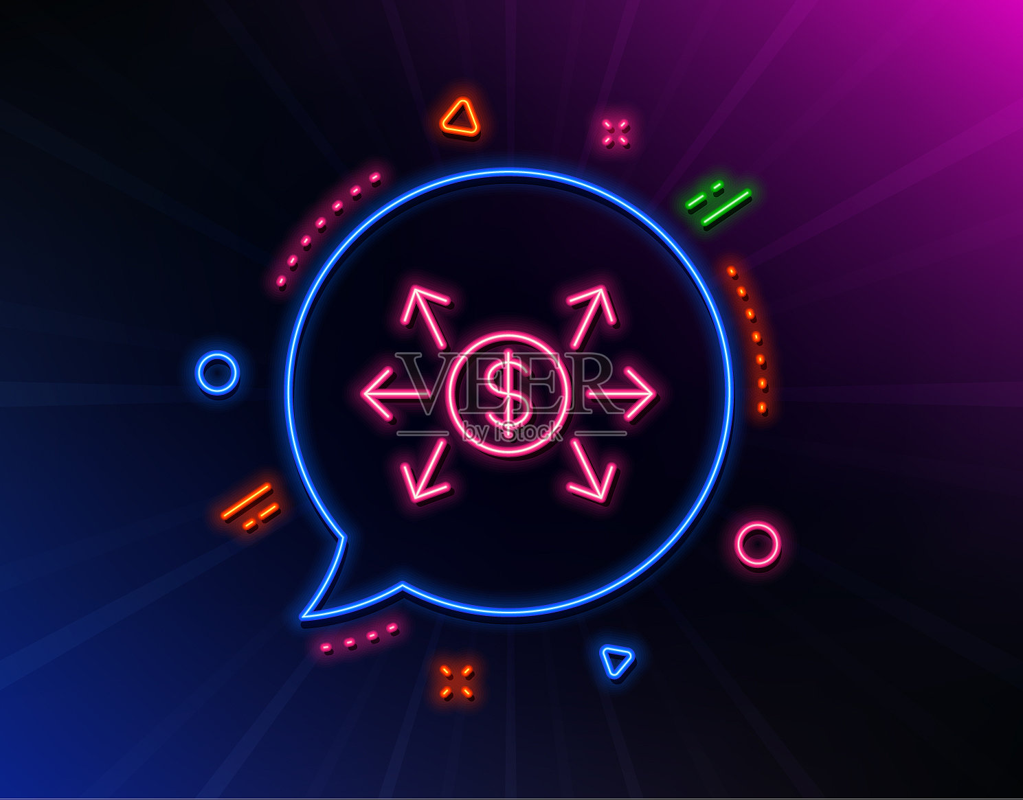 美元兑换线图标支付标志插画图片素材