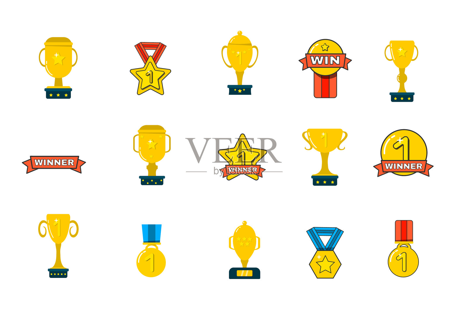 黄金杯冠军图标素材