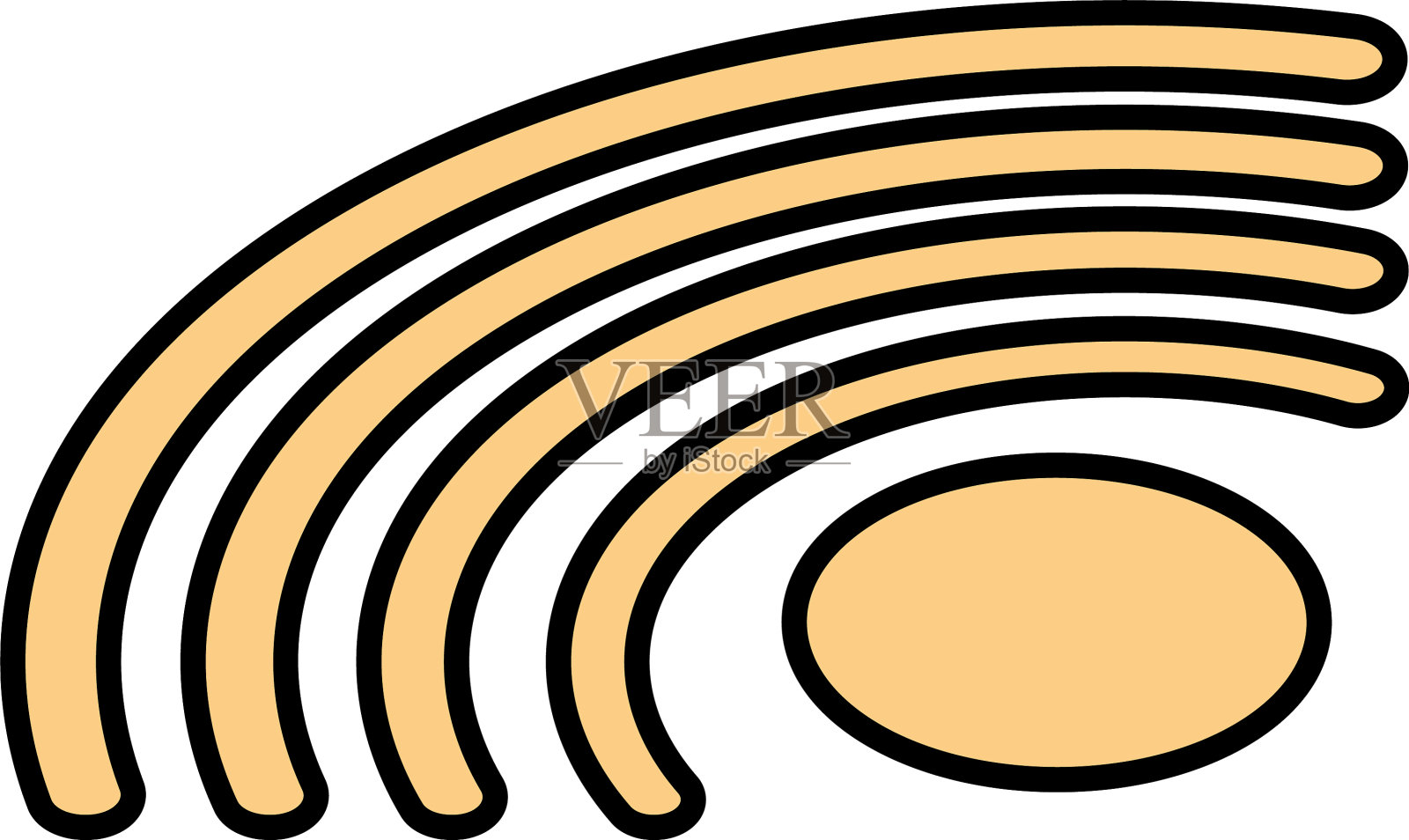 白色背景中的Wifi符号设计元素图片