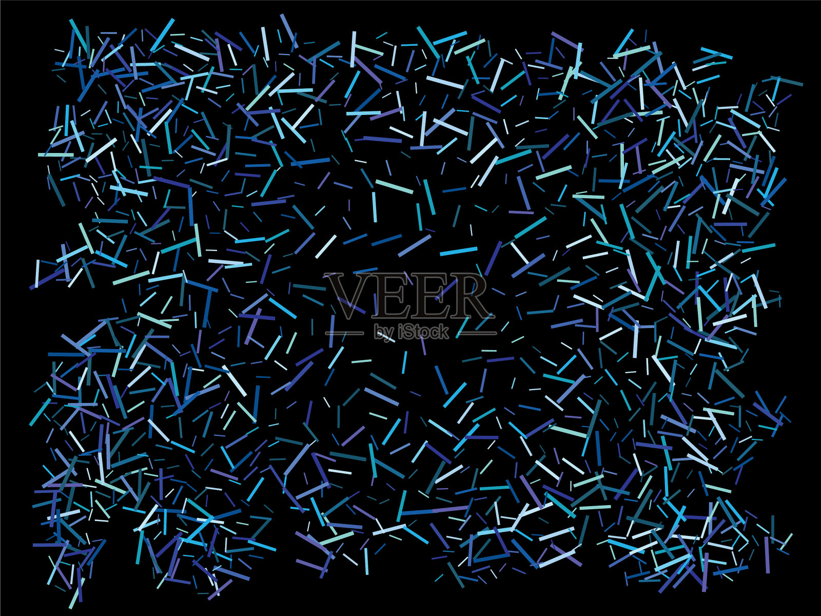 时髦的节日飘落的五彩纸屑插画图片素材