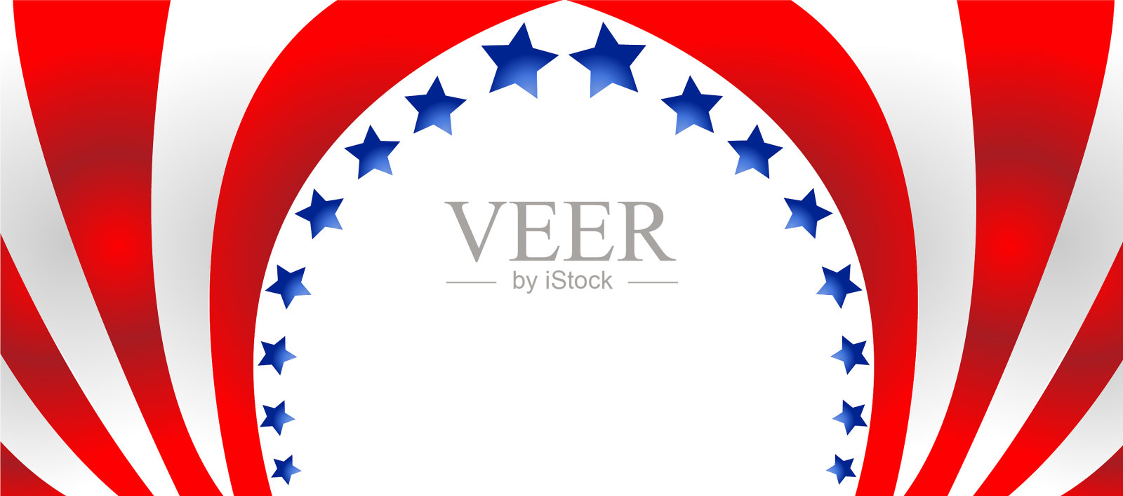 美国国旗式样插画图片素材