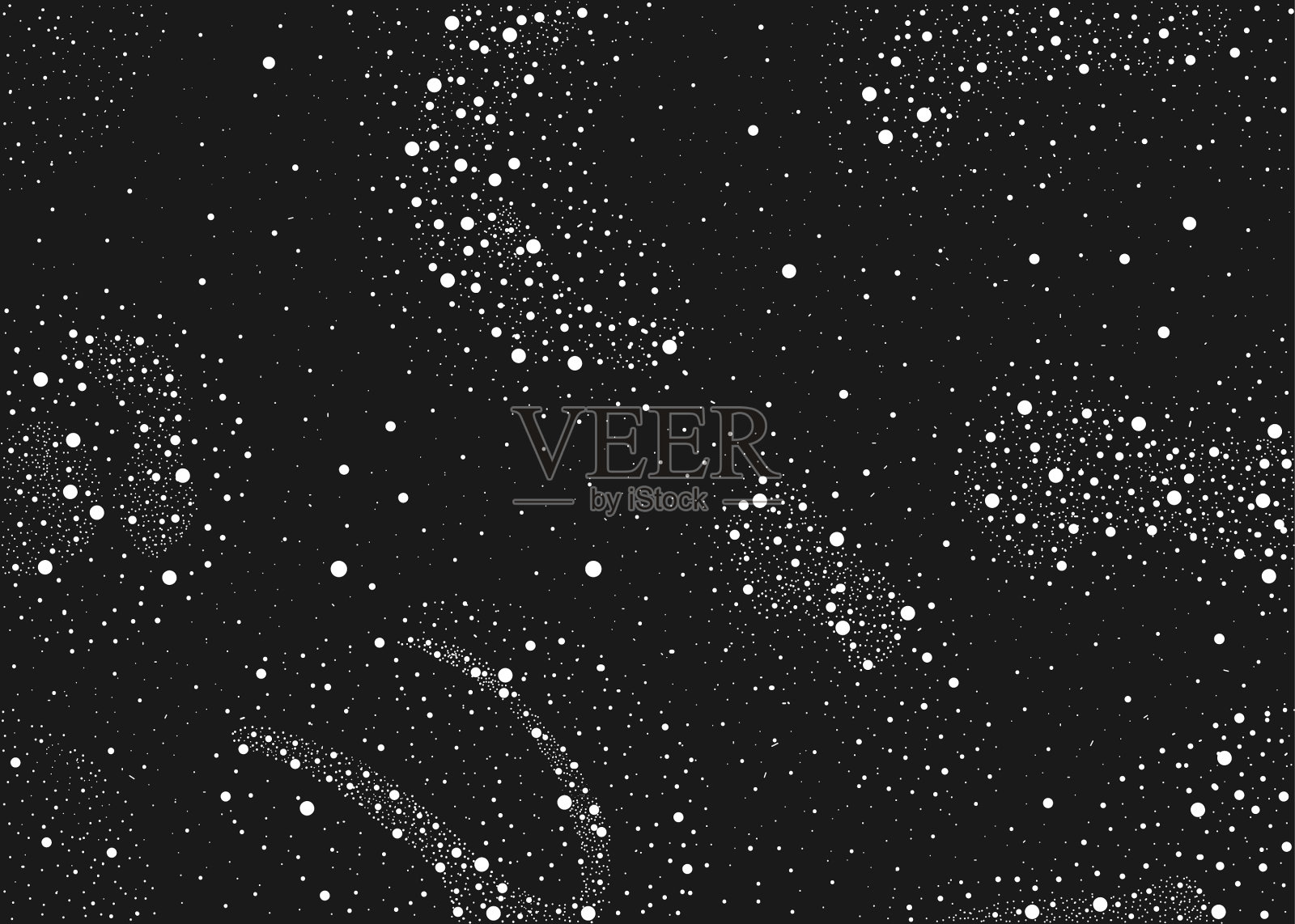 无缝的星星图案和明亮闪亮插画图片素材