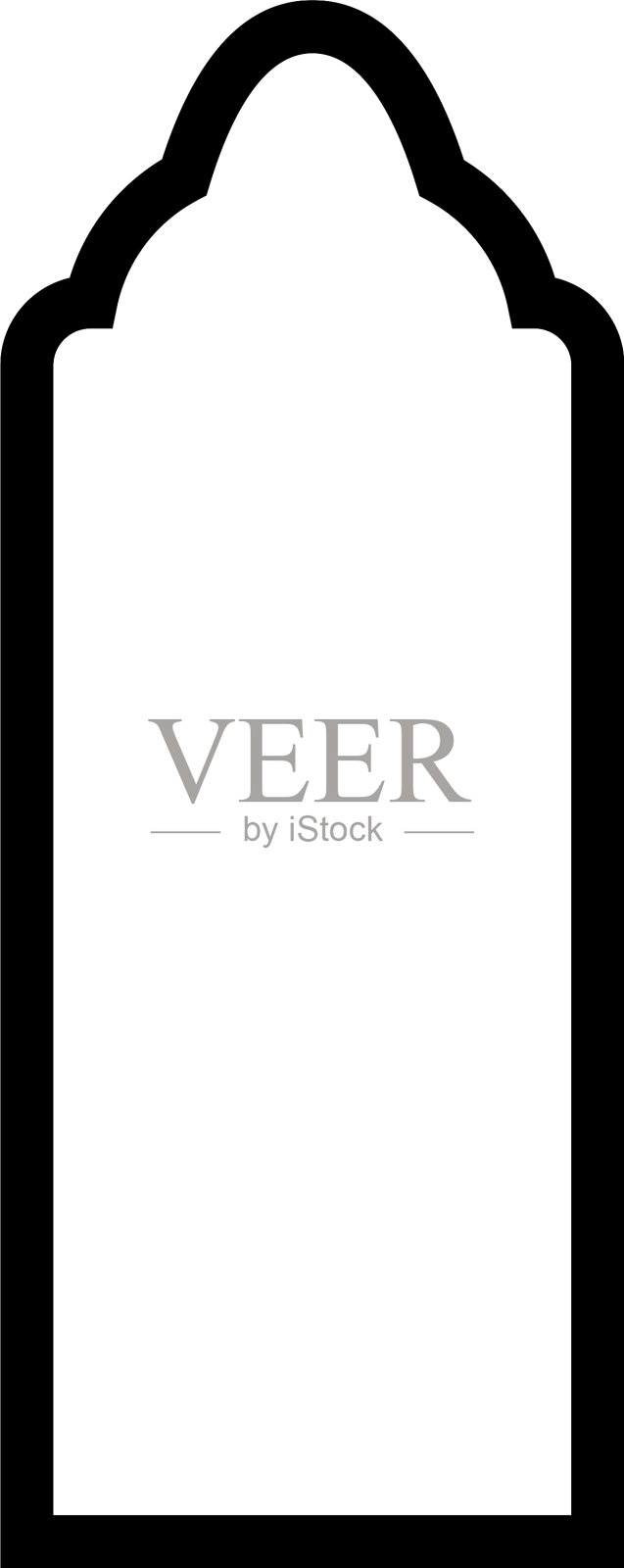 门清真寺图标设计模板孤立设计元素图片