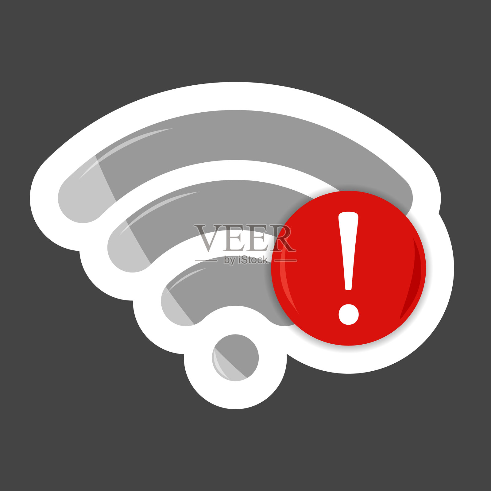 没有wifi图标的透明背景wi-fi标志图标素材