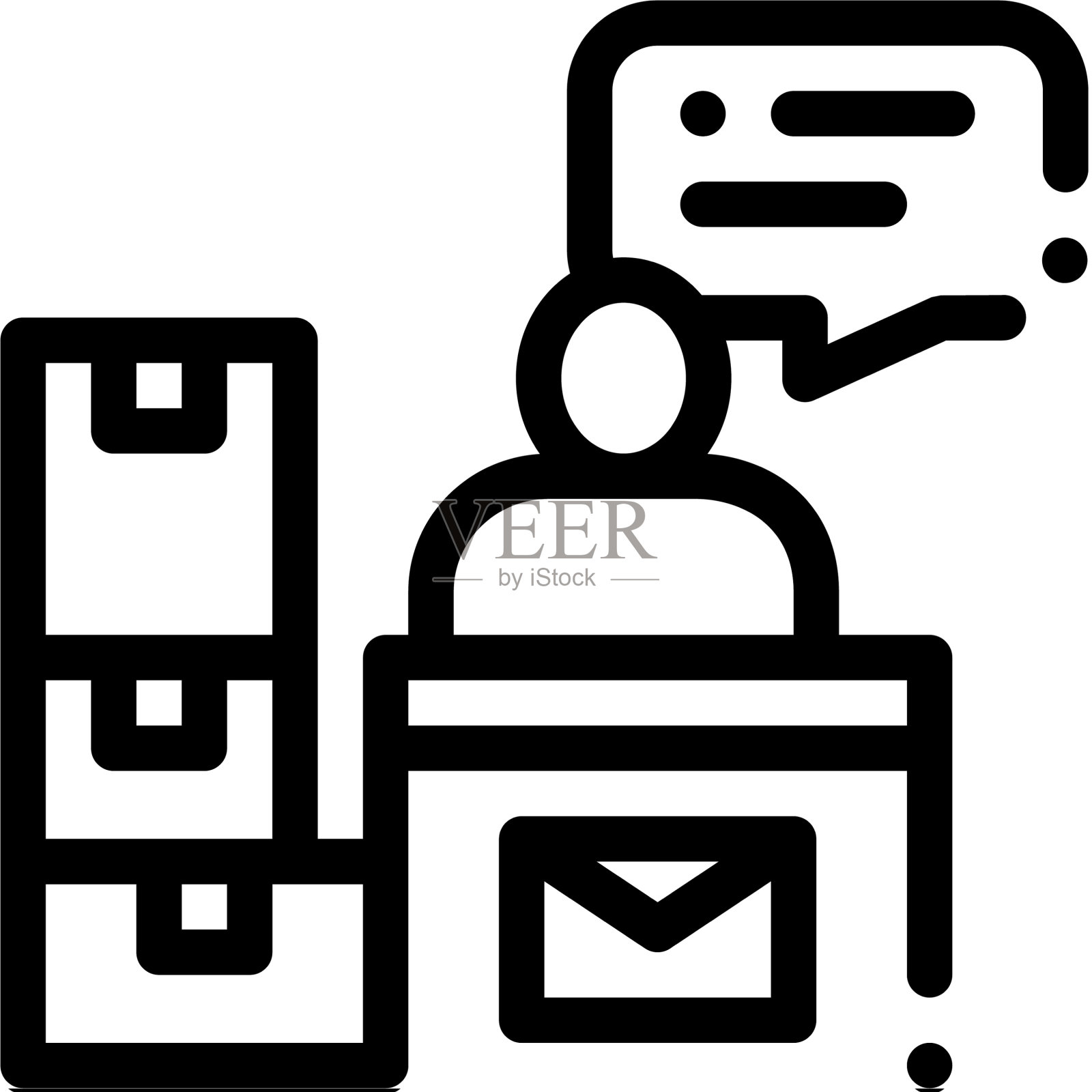 邮局工作场所邮政运输设计元素图片