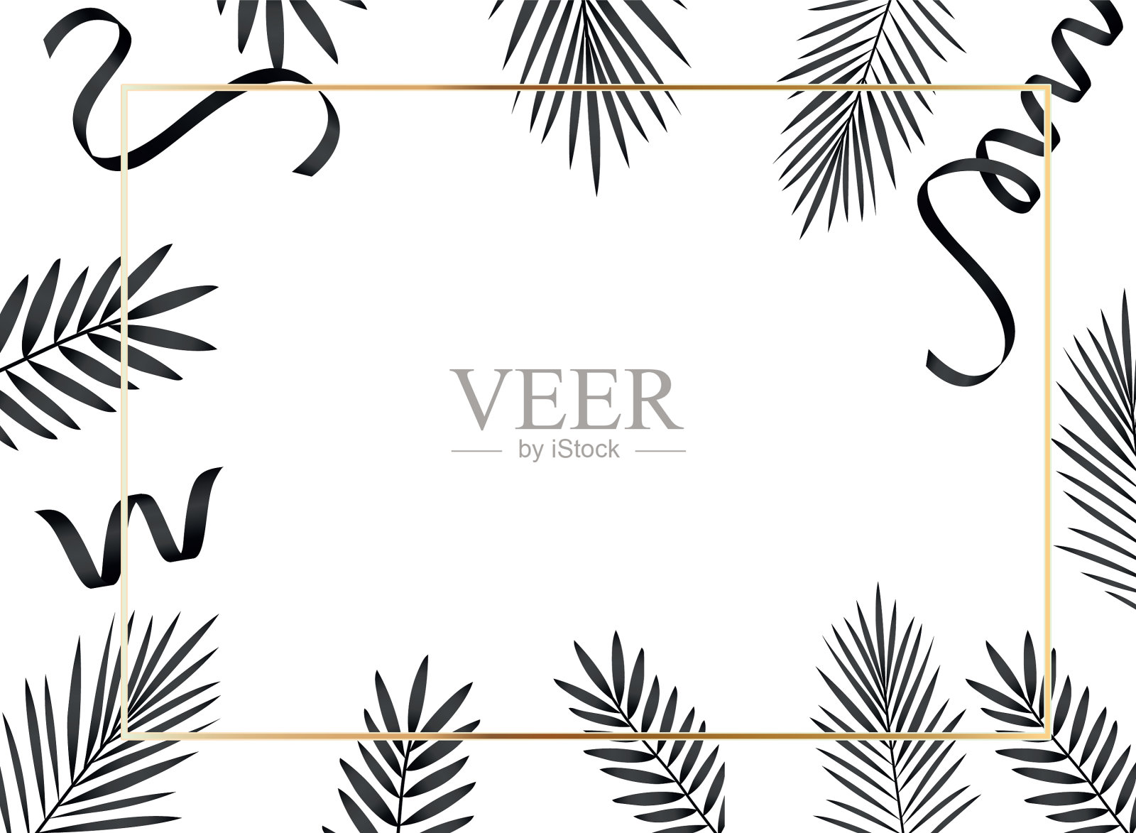 快乐快乐圣诞树的树枝架插画图片素材